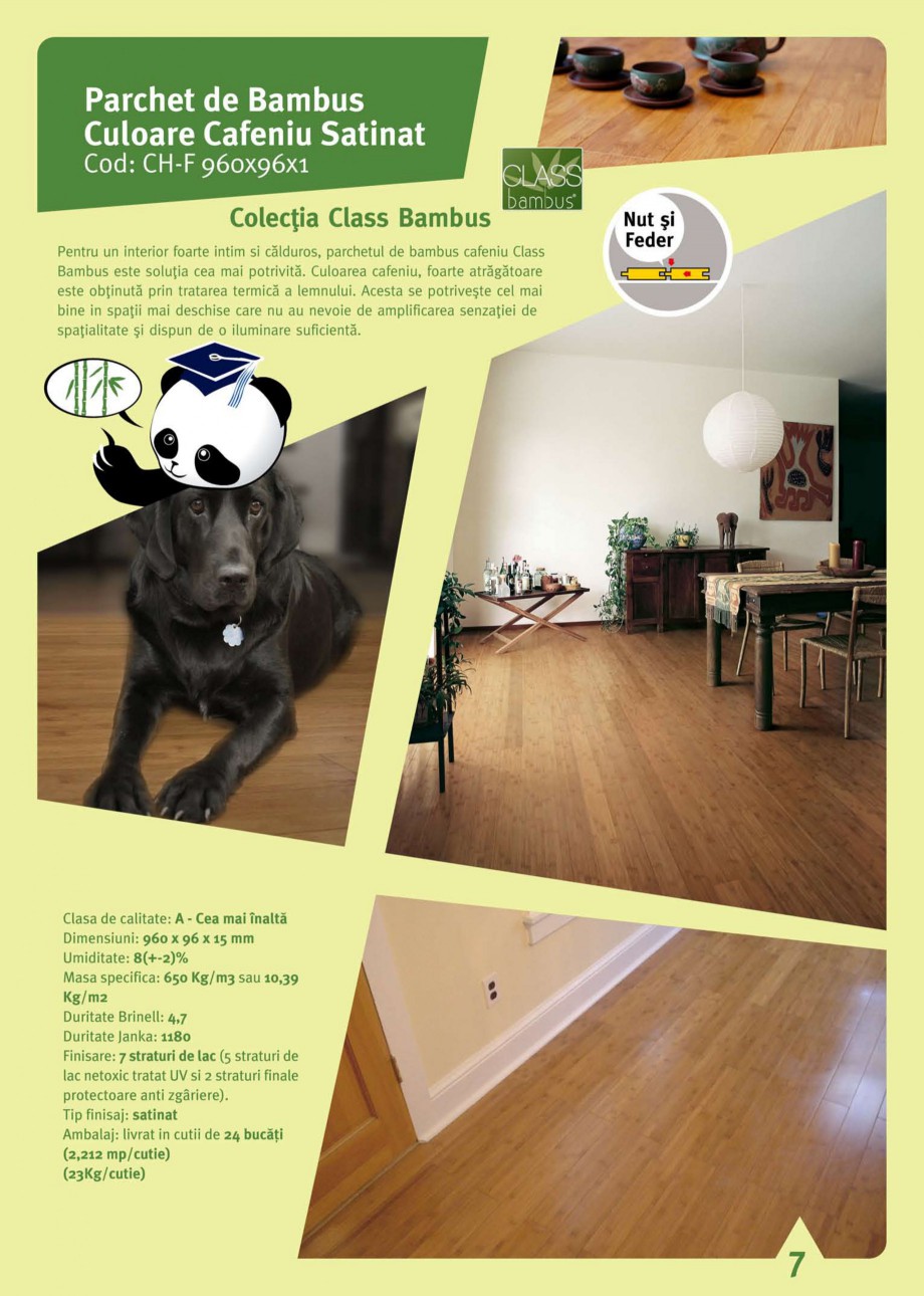 Pagina 9-Parchet din bambus CLASS BAMBUS Parchet bambus densificat, Parchet bambus clasic Catalog, brosura...