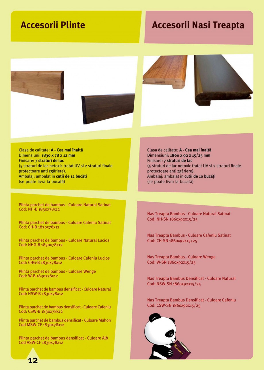 Pagina 14-Parchet din bambus CLASS BAMBUS Parchet bambus densificat, Parchet bambus clasic Catalog, brosura...