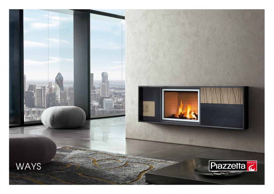Pagina 1-Semineu design Piazzetta Ways Fisa tehnica Engleza WAYS
Gas fireplace with hand-worked earthenware ...