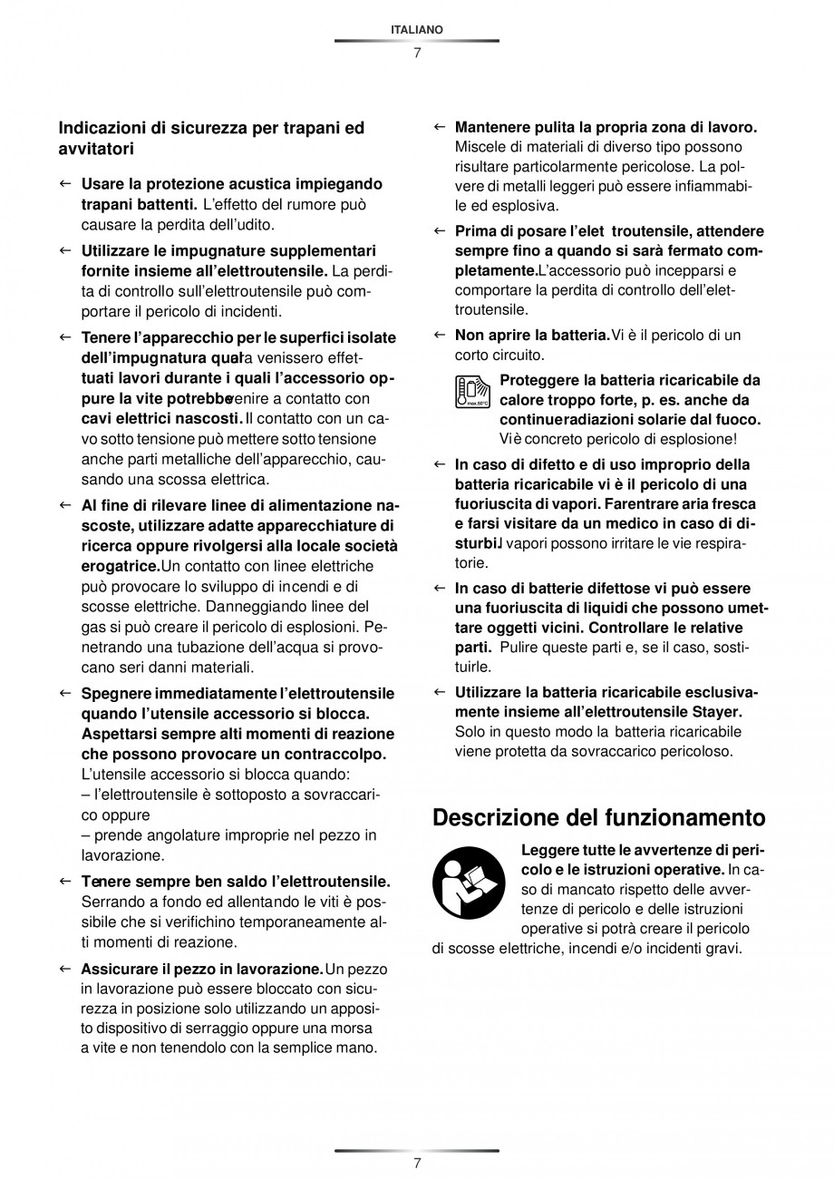 Pagina 10-Masina de gaurit si insurubat cu acumulator 12 V 1.3 Ah STAYER BHL 112 K Instructiuni montaj,...