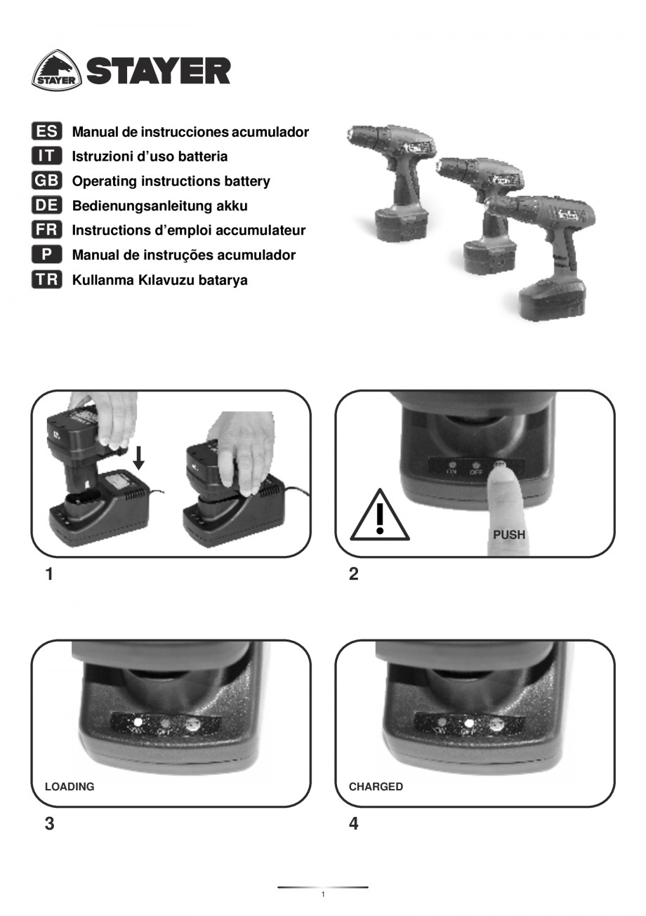 Pagina 3-Masina de gaurit si insurubat cu acumulator 14.4 V 1.3 Ah STAYER BHL 14 K Instructiuni montaj,...
