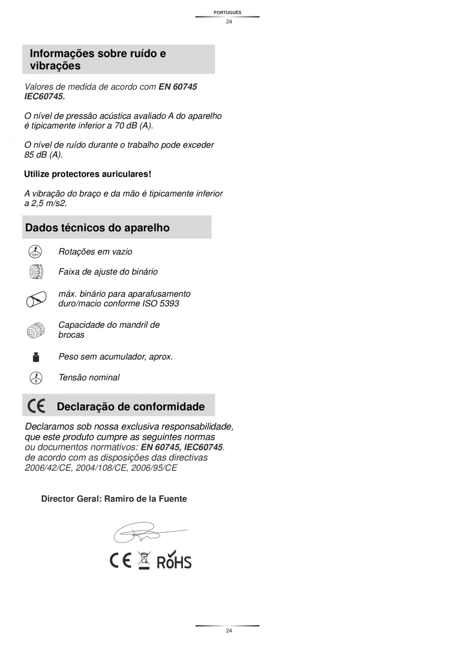 Pagina 26-Masina de gaurit si insurubat cu acumulator 14.4 V 1.3 Ah STAYER BHL 14 K Instructiuni montaj,...