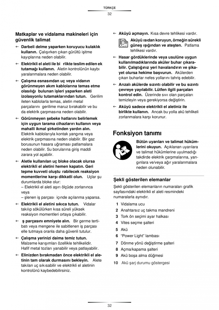 Pagina 34-Masina de gaurit si insurubat cu acumulator Li-ion 10.8V STAYER PBL 211K Instructiuni montaj,...