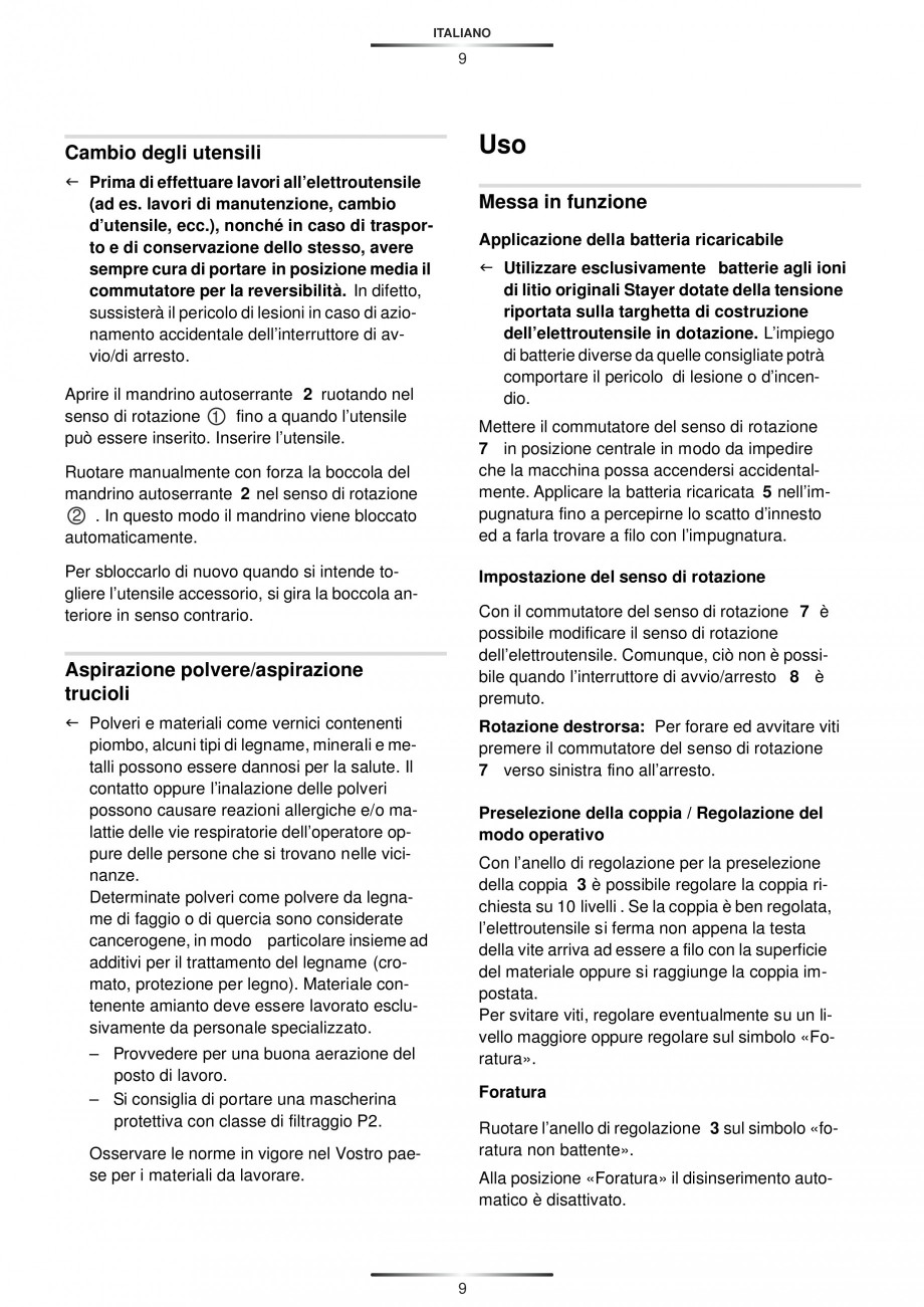 Pagina 12-Masina de gaurit si insurubat cu acumulator Li-ion 18V 2 viteze STAYER PBL 183 PK Instructiuni...