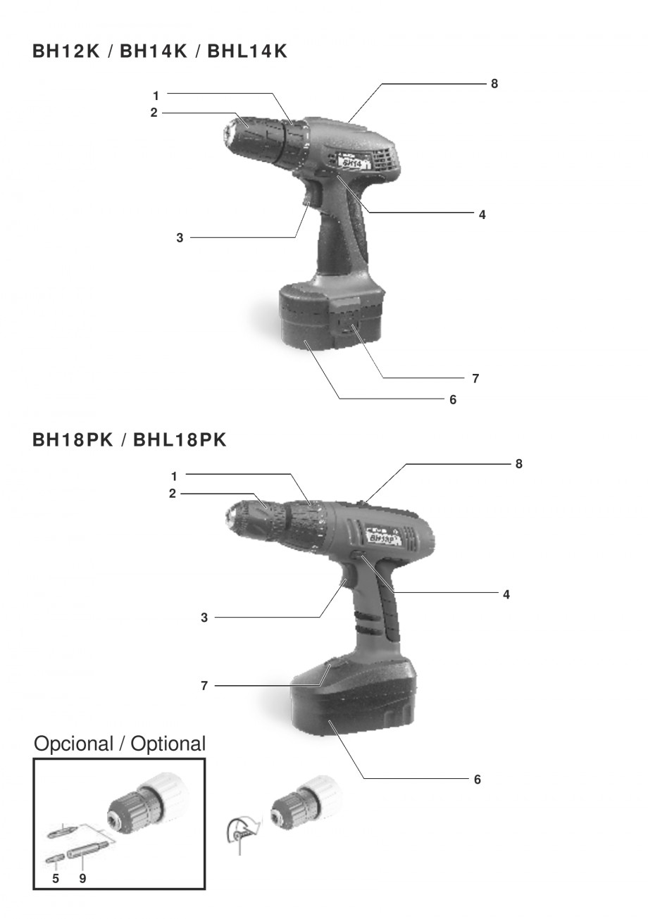 Pagina 2-Masina de gaurit si insurubat cu acumulator NiCd 12V 1.7Ah STAYER BH 12 K Instructiuni montaj,...
