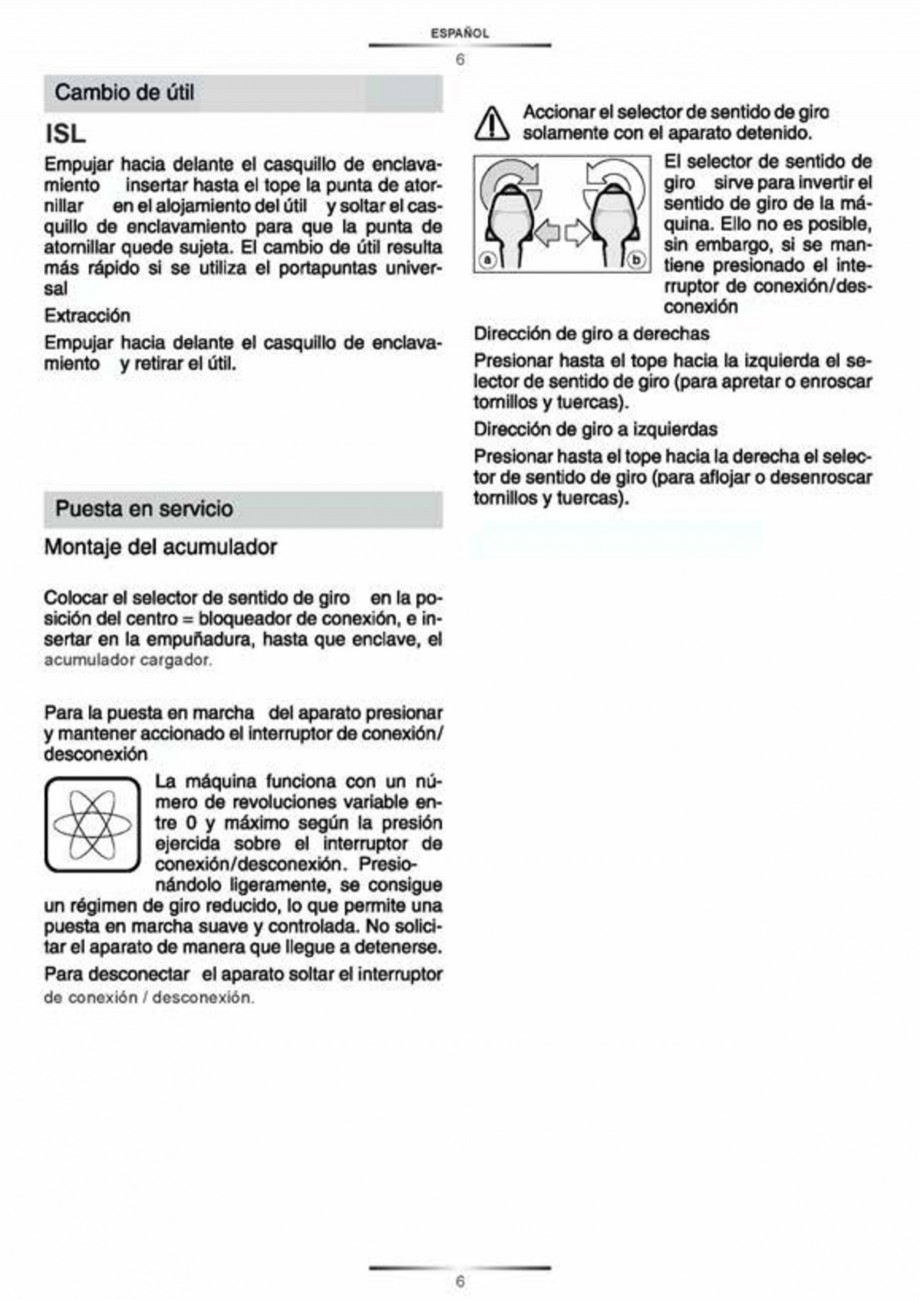 Pagina 6-Masina de gaurit si insurubat cu impact si acumulator Li-ion 20V STAYER ISL 20 K Instructiuni montaj...