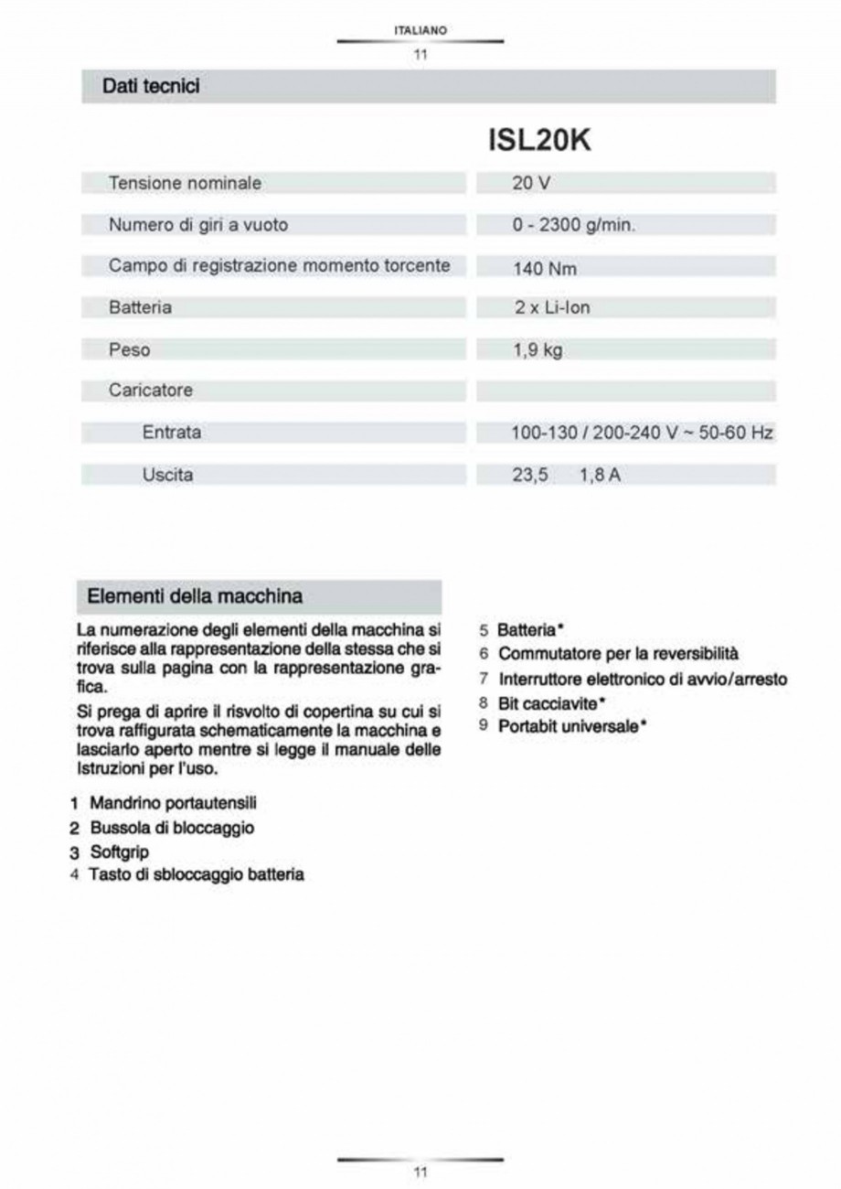 Pagina 11-Masina de gaurit si insurubat cu impact si acumulator Li-ion 20V STAYER ISL 20 K Instructiuni montaj...