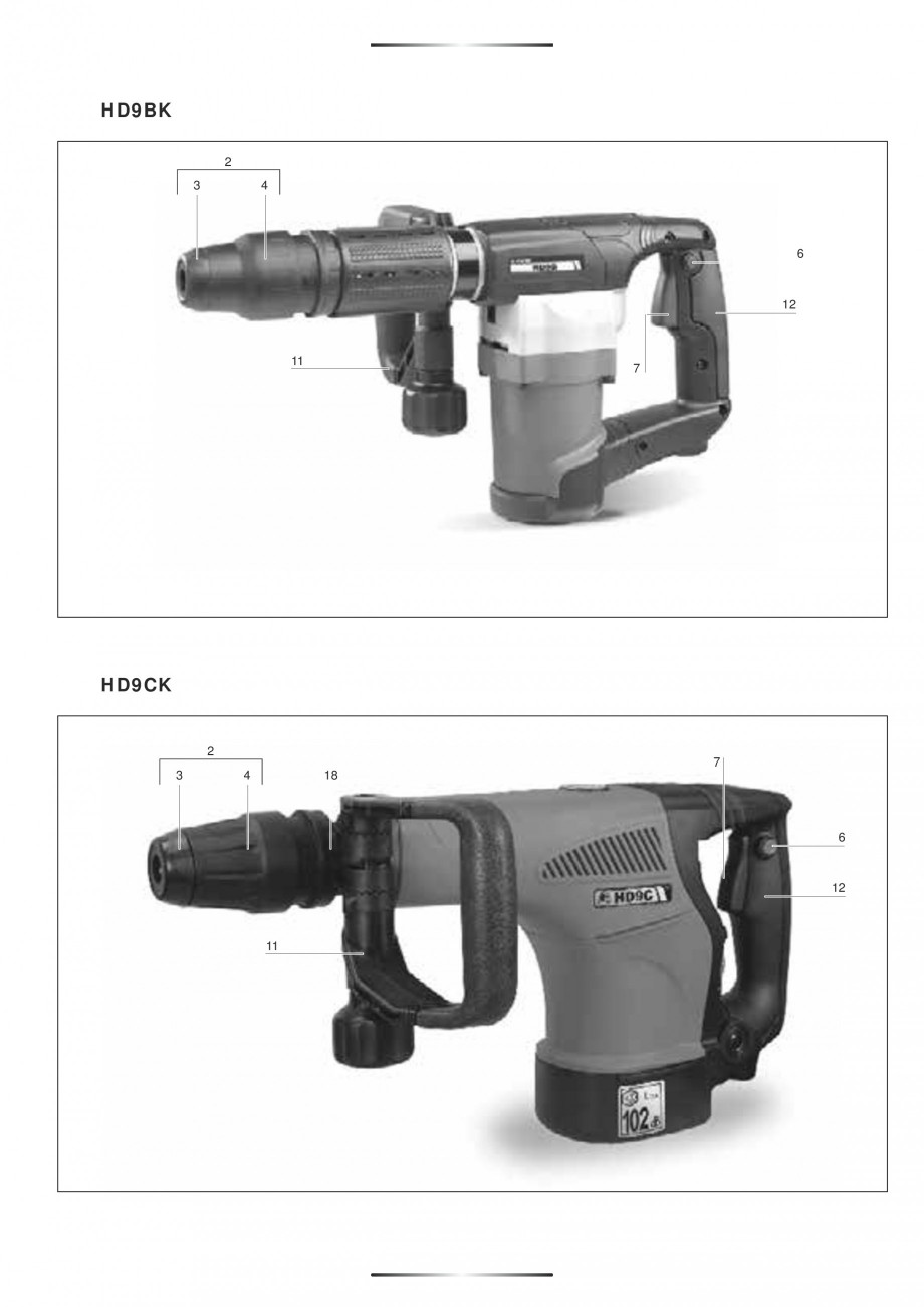 Pagina 4-Ciocan rotopercutor 950 W STAYER SDS-plus HD 5K Instructiuni montaj, utilizare Engleza, Germana,...