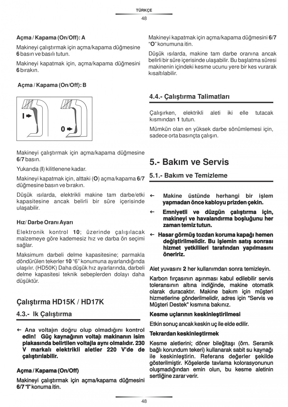 Pagina 48-Ciocan rotopercutor 1250 W STAYER SDS-plus MH 8K Instructiuni montaj, utilizare Engleza, Germana,...