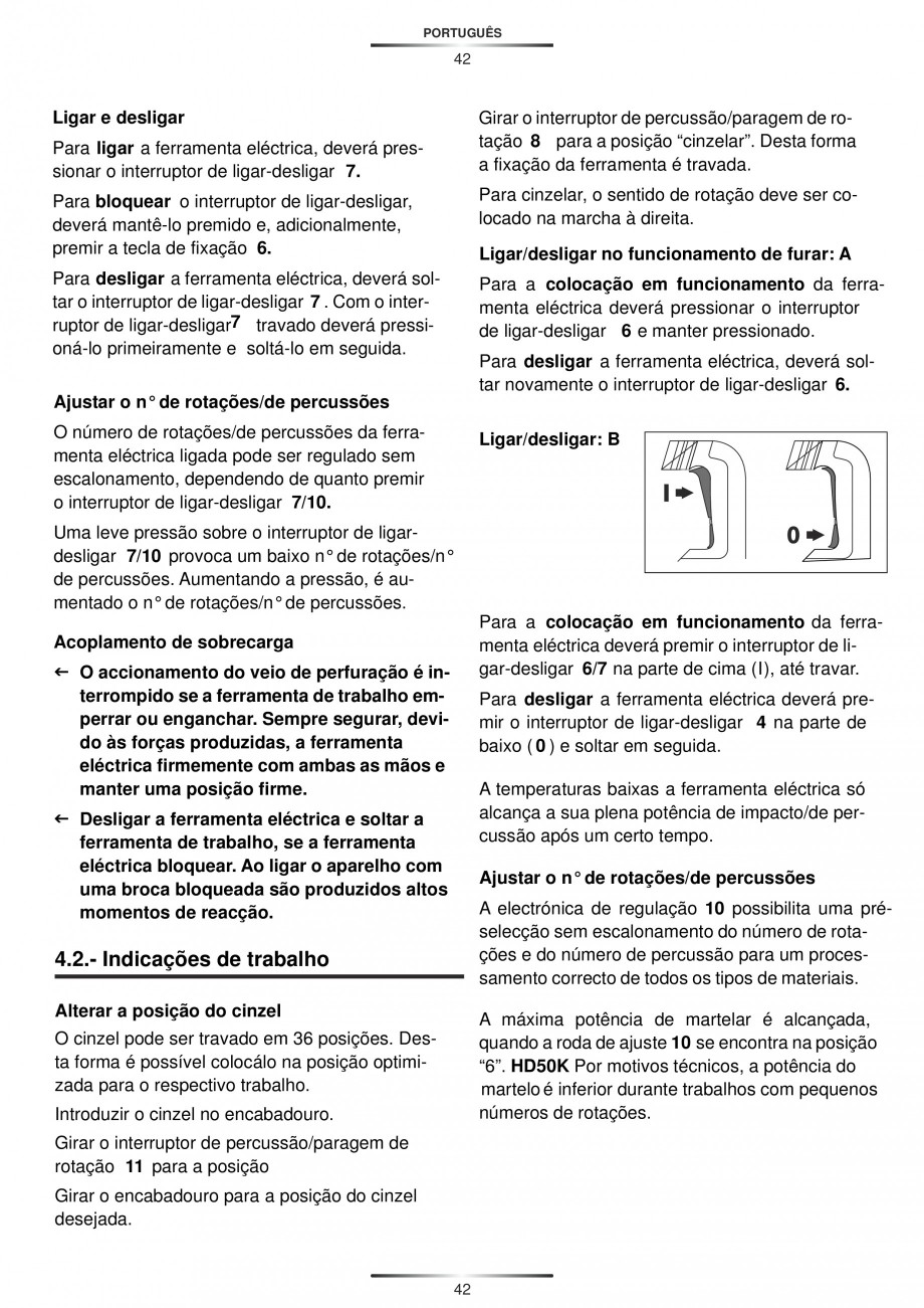 Pagina 42-Ciocan rotopercutor cu cutie STAYER SDS-max HD 50K Instructiuni montaj, utilizare Engleza, Germana, ...