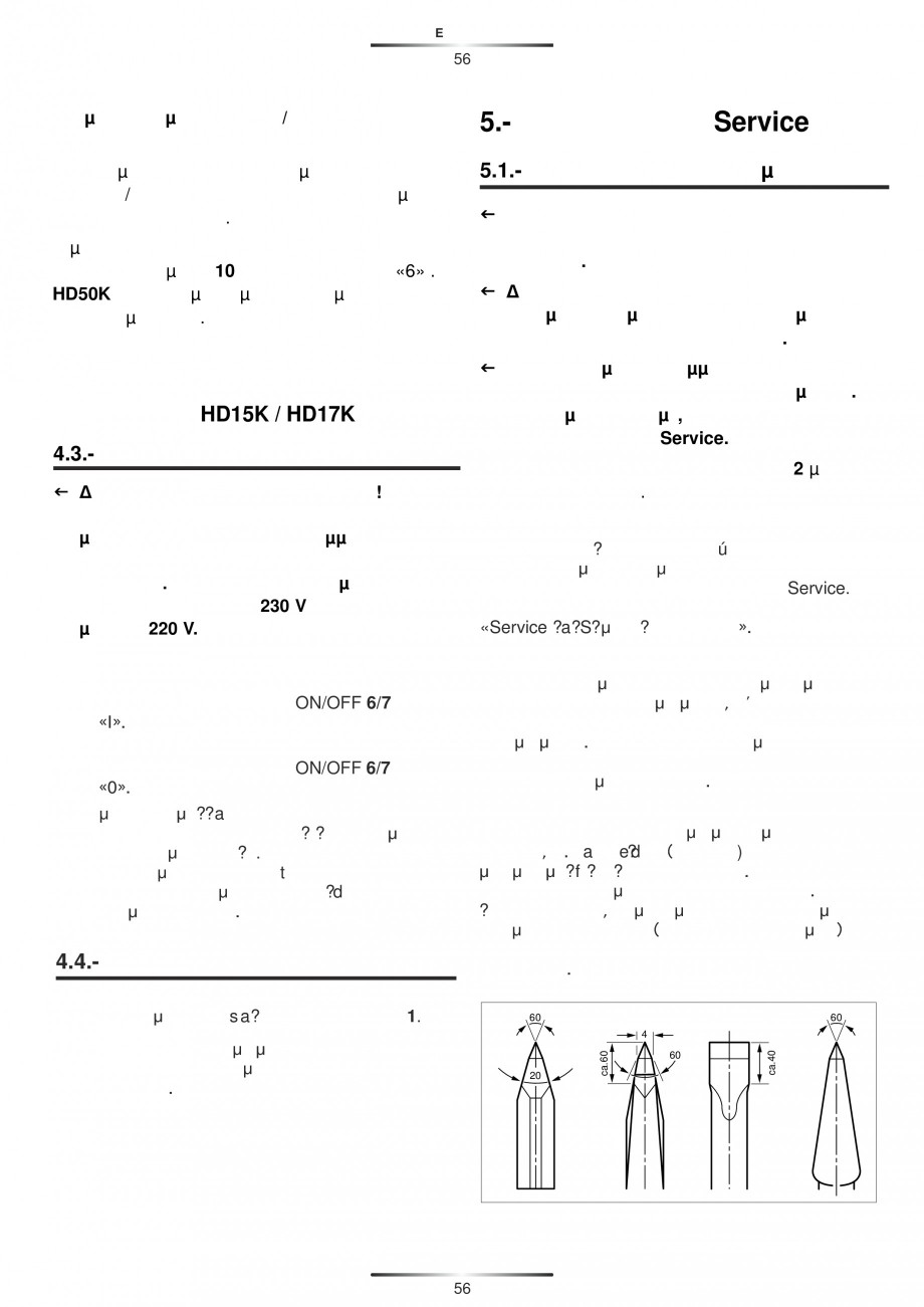 Pagina 56-Ciocan rotopercutor cu cutie STAYER SDS-max HD 50K Instructiuni montaj, utilizare Engleza, Germana, ...