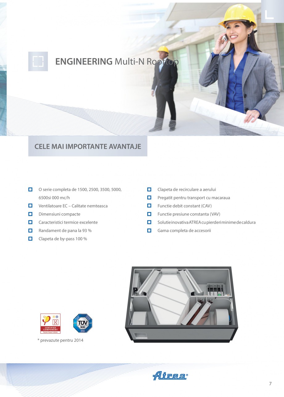 Pagina 7-Unitate de ventilatie ATREA DUPLEX MULTI-N Rooftop Catalog, brosura Romana e de ventilatie in orice ...