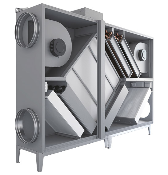ATREA Unitate de ventilatie DUPLEX Basic - Centrale tratare si ventilare aer pentru constructii industriale sau