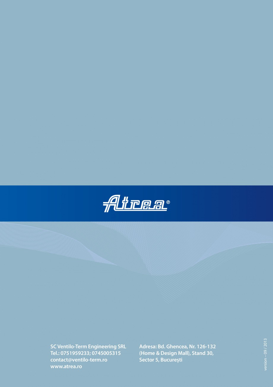 Pagina 16-Unitate de ventilatie ATREA DUPLEX MULTI Catalog, brosura Romana incorporata
in centarala de...