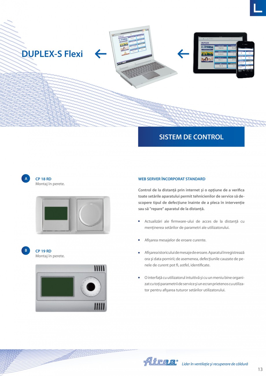 Pagina 13-Unitate de ventilatie ATREA DUPLEX-S FLEXI Catalog, brosura Romana 
schimbată în direcţia dorită...