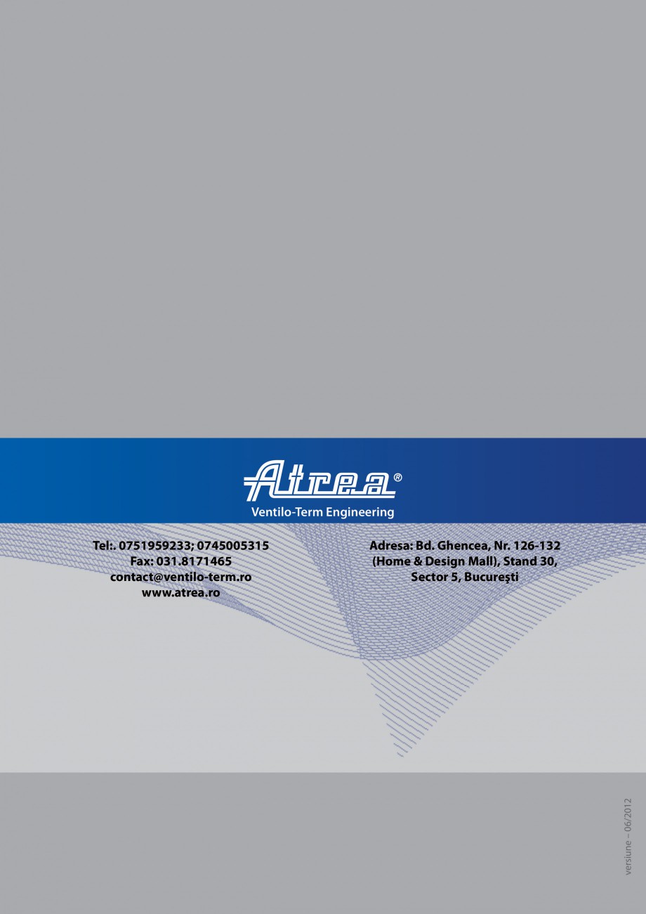 Pagina 16-Unitate de ventilatie ATREA DUPLEX-S FLEXI Catalog, brosura Romana furnizate separat

Clapete de...