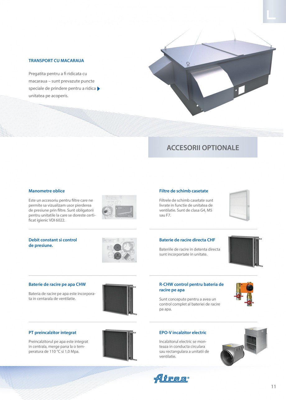 Pagina 11 - Unitate de ventilatie ATREA DUPLEX MULTI-N Rooftop Catalog, brosura Romana 00, 8450...