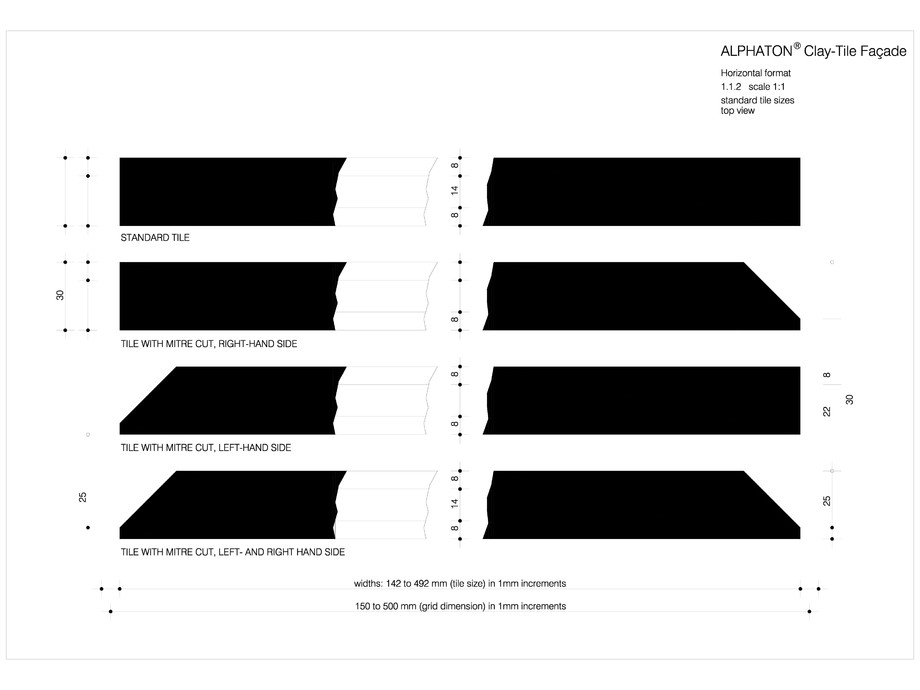 Pagina 1-CAD-DWG Placaje ceramice pentru fatada - Plan MOEDING Detaliu de produs ALPHATON 