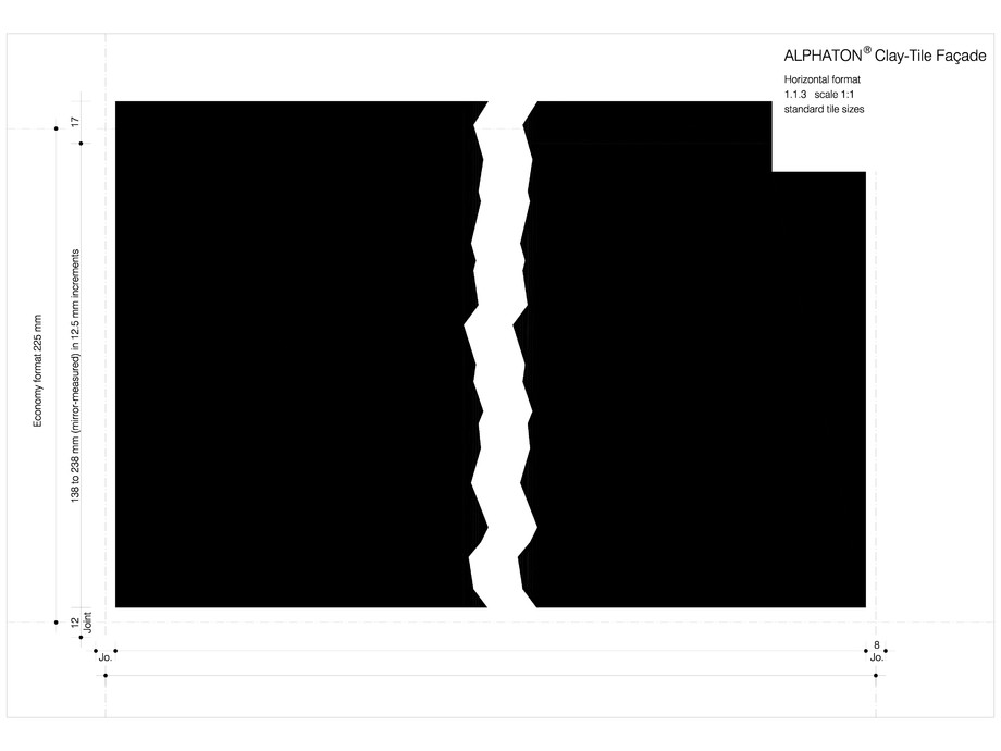 Pagina 1-CAD-DWG Placaje ceramice pentru fatada - Placa cu dimensiune standard MOEDING Detaliu de produs...