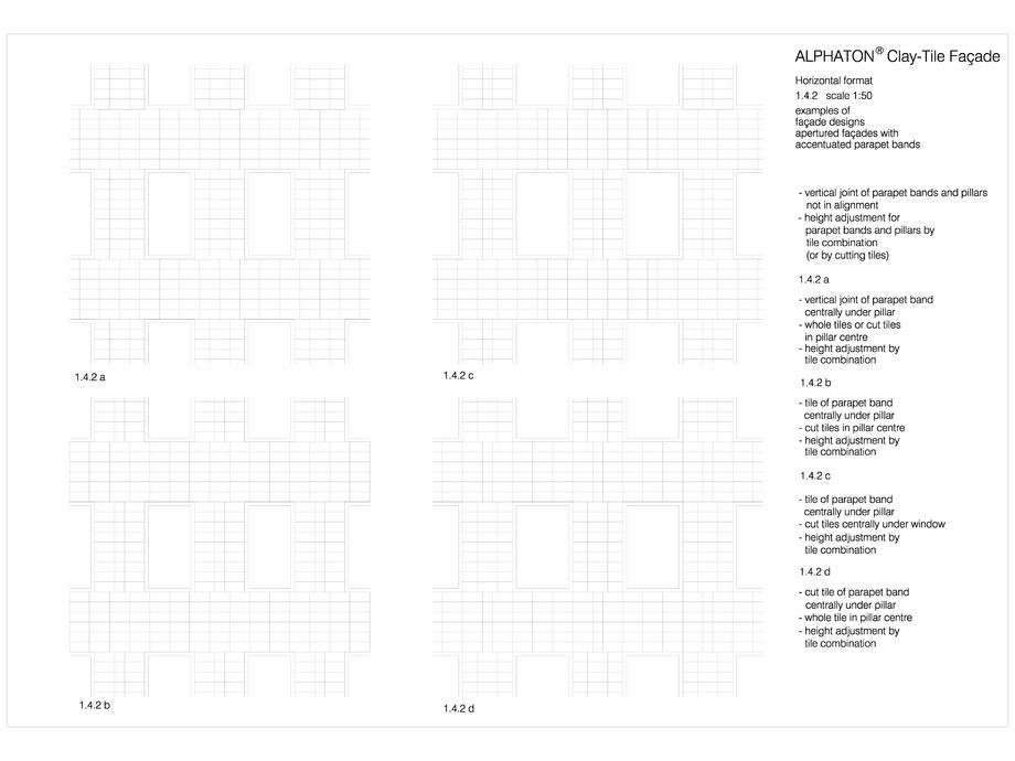 Pagina 1-CAD-DWG Placaje ceramice pentru fatada - Montaj orizontal - Exemple de design (Stereotomie) MOEDING ...