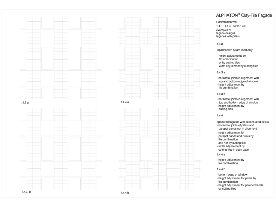 Pagina 1-CAD-DWG Placaje ceramice pentru fatada - Montaj orizontal - Exemple de design (Stereotomie) MOEDING ...
