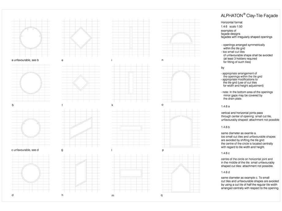 Pagina 1-CAD-DWG Placaje ceramice pentru fatada - Incadrarea golurilor neregulate in fatada MOEDING Detaliu...