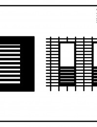 Placaje ceramice pentru fatada  - Montaj orizontal - Exemple de design (Stereotomie) pentru fatada cu baghete