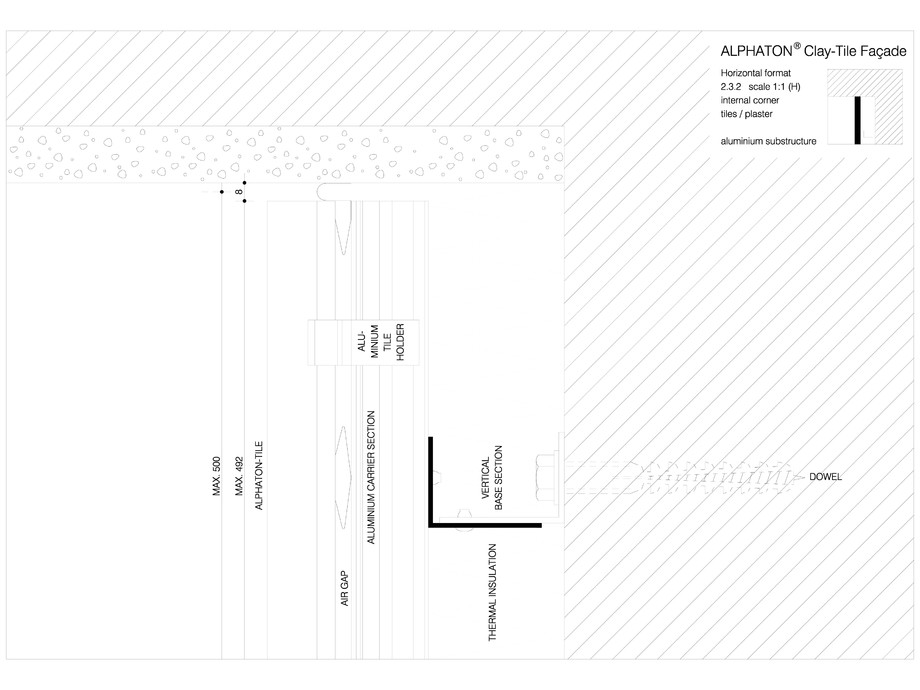 Pagina 1-CAD-DWG Sisteme de placaje ceramice pentru fatada - Montaj orizontal pe structura de aluminiu -...