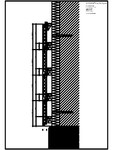 Placaje ceramice pentru fatada - Montaj orizontal pe structura de lemn - Sectiune verticala ALPHATON -