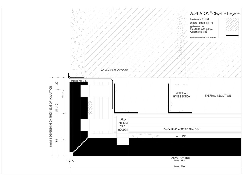 Pagina 1-CAD-DWG Sisteme de placaje ceramice pentru fatada - Montaj orizontal pe structura de aluminiu -...
