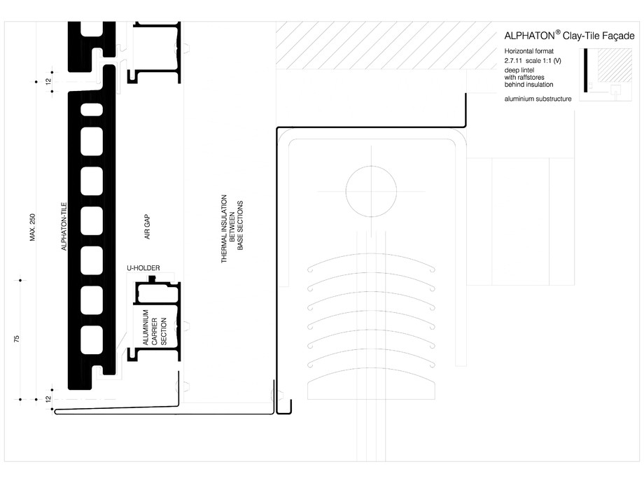 Pagina 1-CAD-DWG Sisteme de placaje ceramice pentru fatada - 2711 MOEDING Detaliu de produs LONGOTON 