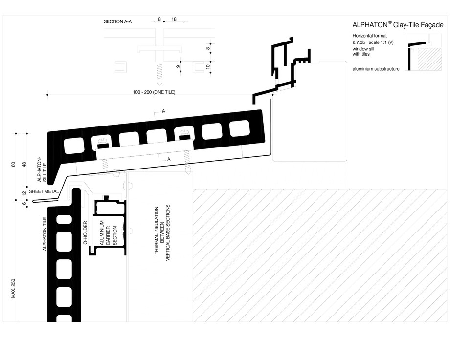 Pagina 1-CAD-DWG Sisteme de placaje ceramice pentru fatada - 2732 MOEDING Detaliu de produs LONGOTON 