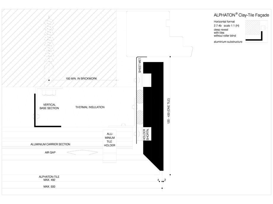 Pagina 1-CAD-DWG Sisteme de placaje ceramice pentru fatada - 2742 MOEDING Detaliu de produs LONGOTON 