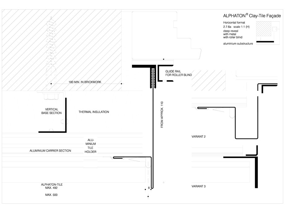 Pagina 1-CAD-DWG Sisteme de placaje ceramice pentru fatada - 2761 MOEDING Detaliu de produs LONGOTON 