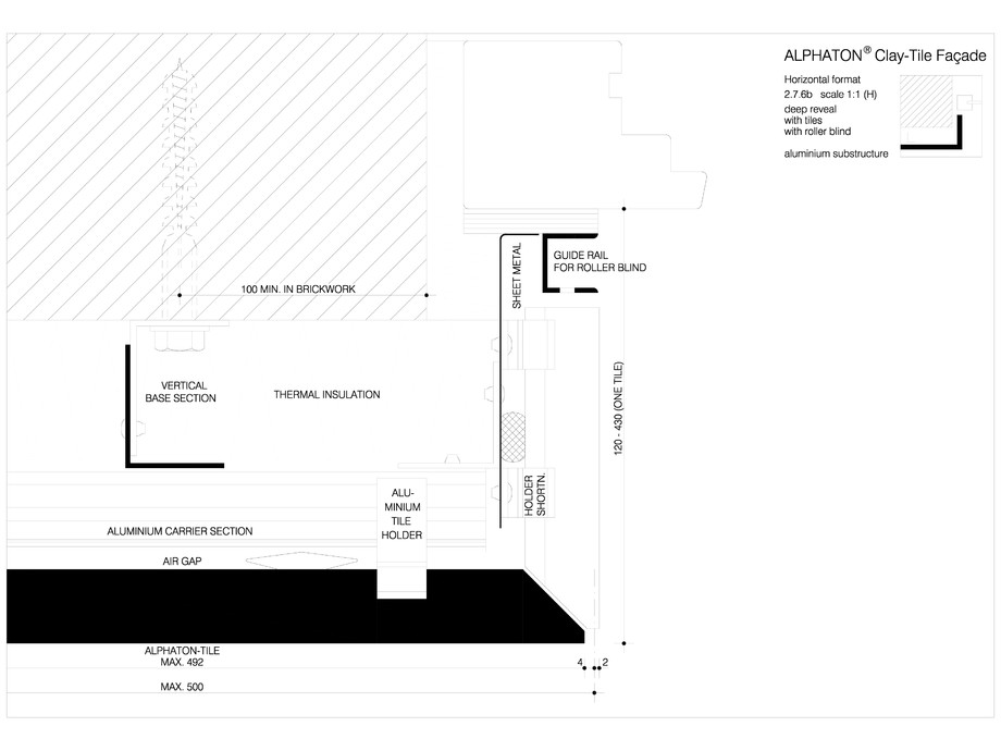 Pagina 1-CAD-DWG Sisteme de placaje ceramice pentru fatada - 2762 MOEDING Detaliu de produs LONGOTON 