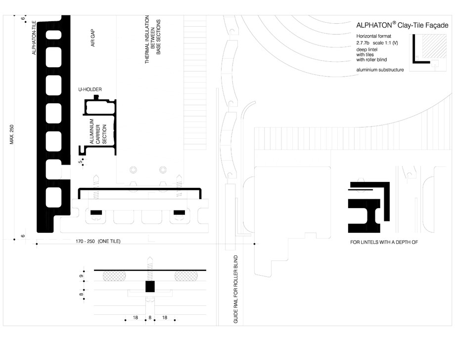 Pagina 1-CAD-DWG Sisteme de placaje ceramice pentru fatada - 2772 MOEDING Detaliu de produs LONGOTON 
