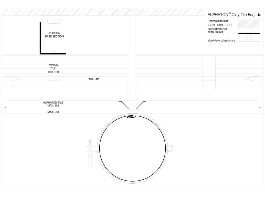 Pagina 1-CAD-DWG Sisteme de placaje ceramice pentru fatada - 2812 MOEDING Detaliu de produs LONGOTON 