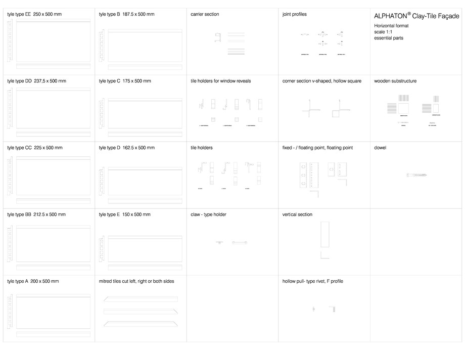 Pagina 1-CAD-DWG Sisteme de placaje ceramice pentru fatada - 4102 MOEDING Detaliu de produs LONGOTON 