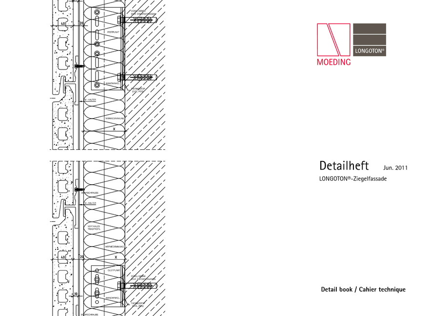Pagina 1-CAD-PDF Sisteme de placaje ceramice pentru fatada  MOEDING Detaliu de montaj LONGOTON 