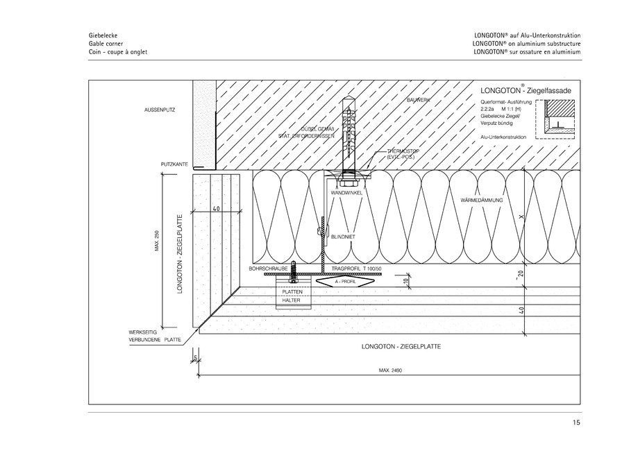 Pagina 15-CAD-PDF Sisteme de placaje ceramice pentru fatada  MOEDING Detaliu de montaj LONGOTON 