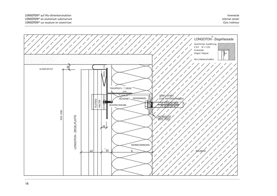 Pagina 18-CAD-PDF Sisteme de placaje ceramice pentru fatada  MOEDING Detaliu de montaj LONGOTON 