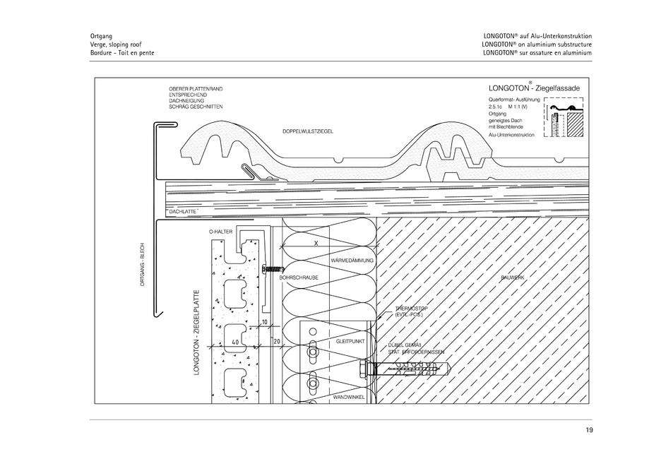 Pagina 19-CAD-PDF Sisteme de placaje ceramice pentru fatada  MOEDING Detaliu de montaj LONGOTON 