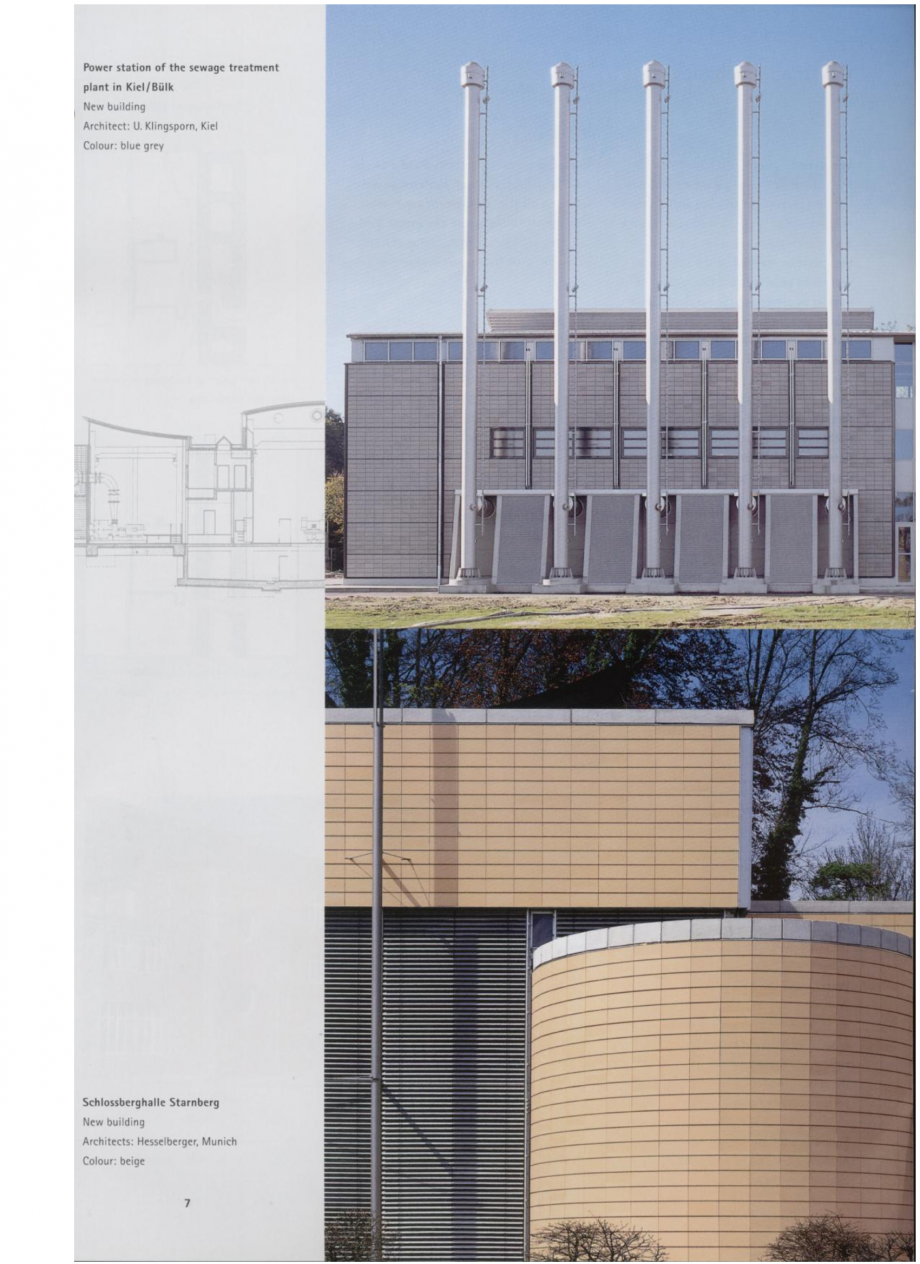 Pagina 3-Sisteme de placaje ceramice pentru fatada
 MOEDING ALPHATON Lucrari, proiecte Engleza 