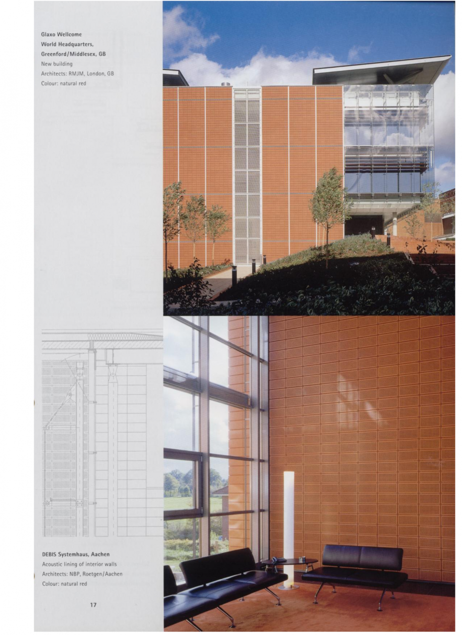 Pagina 9-Sisteme de placaje ceramice pentru fatada
 MOEDING ALPHATON Lucrari, proiecte Engleza 