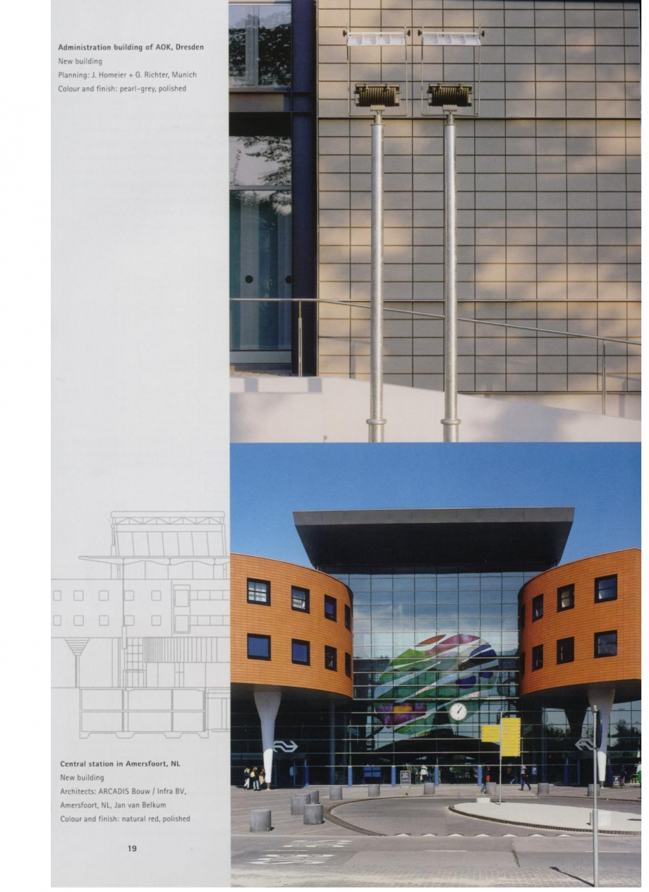 Pagina 10-Sisteme de placaje ceramice pentru fatada
 MOEDING ALPHATON Lucrari, proiecte Engleza 