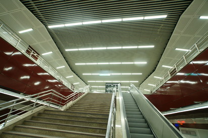 Statie metrou Jiului OMERAS Panouri din tabla de otel folosite la statia de metrou Jiului