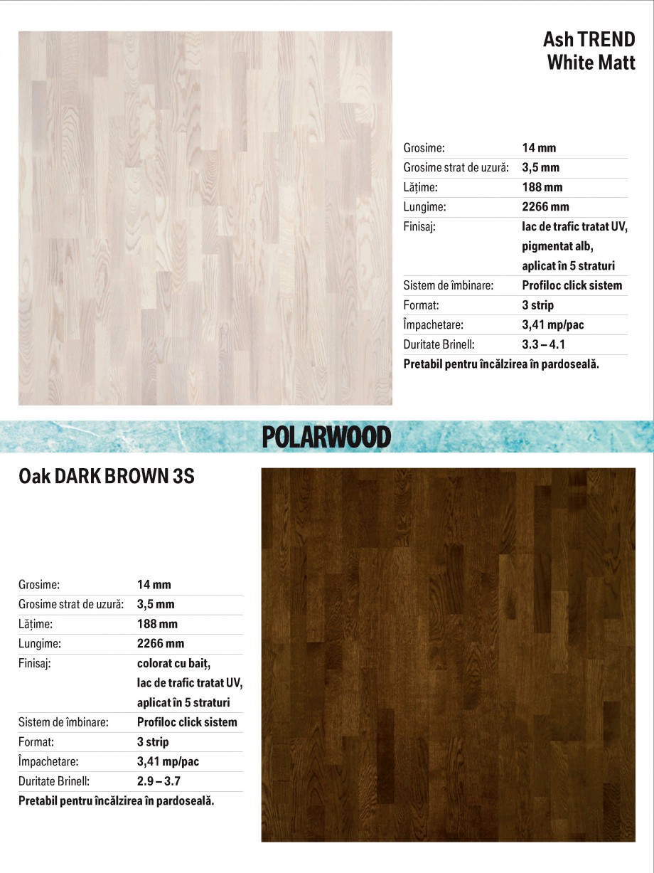 Pagina 9-Parchet triplu stratificat stejar Polarwood - Catalog POLARWOOD Tundra White Matt, Calvados ,...