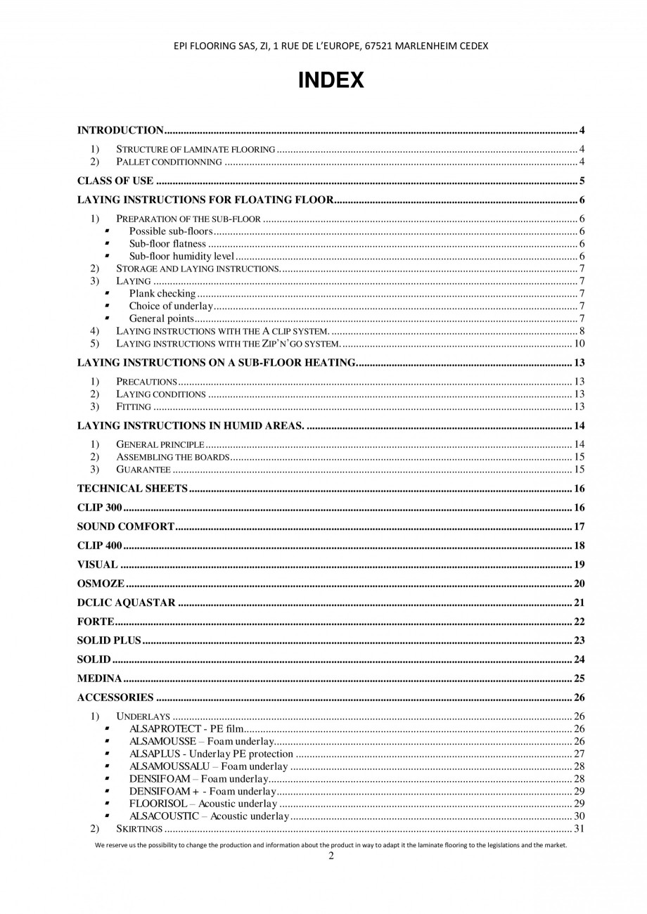 Pagina 2-Parchet laminat - Utilizare, montaj si informatii - Alsafloor ALSAFLOOR Sardinia Oak 619, Corsica...