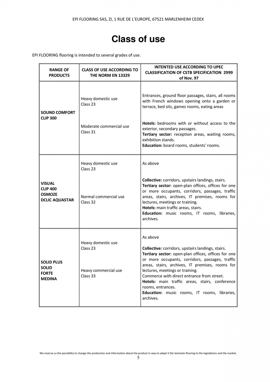 Pagina 4-Parchet laminat - Utilizare, montaj si informatii - Alsafloor ALSAFLOOR Sardinia Oak 619, Corsica...