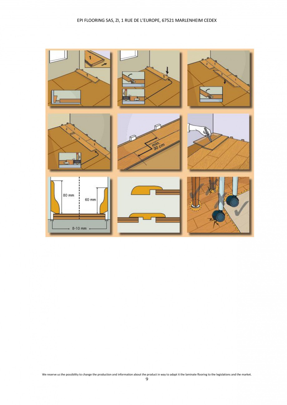 Pagina 8-Parchet laminat - Utilizare, montaj si informatii - Alsafloor ALSAFLOOR Sardinia Oak 619, Corsica...